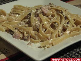 Mushrooms and Cream Pasta