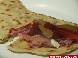 How to make Italian Piadina Flatbread - By happystove.com
