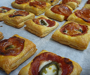 Puff Pastry Mini Pizza Snacks