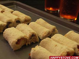 Cocktail sauce and Ham Tramezzini Rolls - By happystove.com