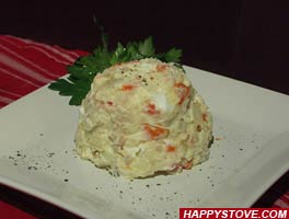 Russian Salad (Salade Olivier) - By happystove.com