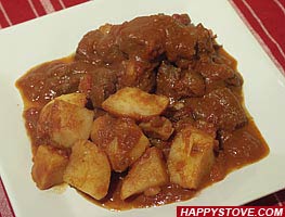 Stewed beef and potatoes