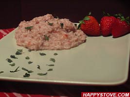 Strawberries Risotto - By happystove.com