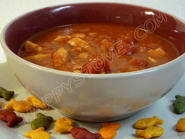 Tilapia Tomato Soup - By happystove.com